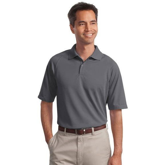 Port Authority Men's Flat Knit Collar Wicking Polo Shirt