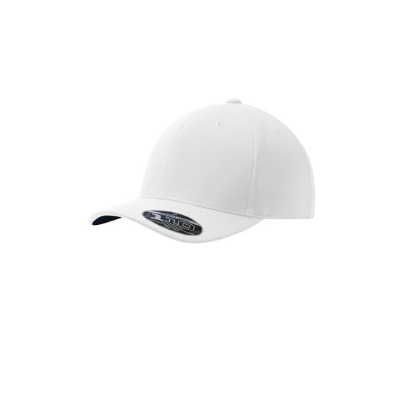 Port Authority Men's Flexfit One Ten Cool & Dry Mini Pique Cap, White, One Size