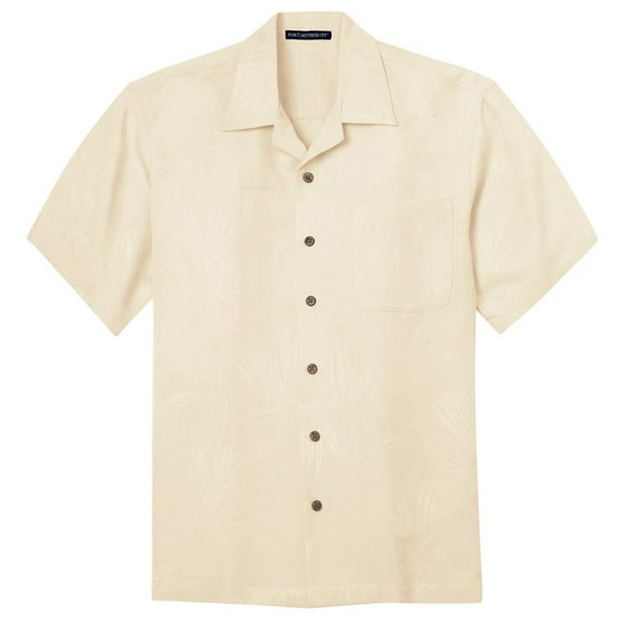 Port Authority Men's Patterned Open Collar Camp Shirt
