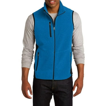 Port Authority Men's R Tek Pro Fleece Full Zip Vest - CO - Imperial Blue / Black F228 L