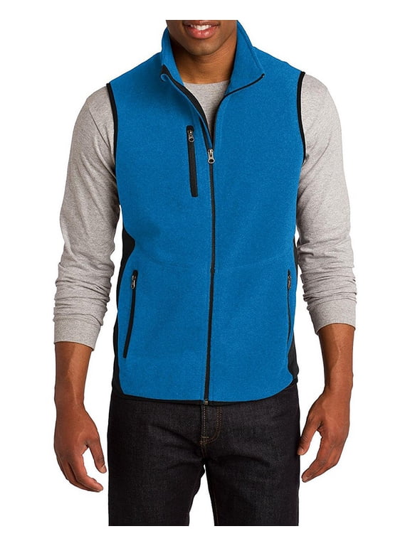 Men's R Tek Pro Fleece Full Zip Vest - CO - Imperial Blue / Black F228 L