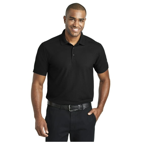 Port Authority Men's Short Sleeve EZPerformance Pique Edery Day Polo Shirt Black K600 S
