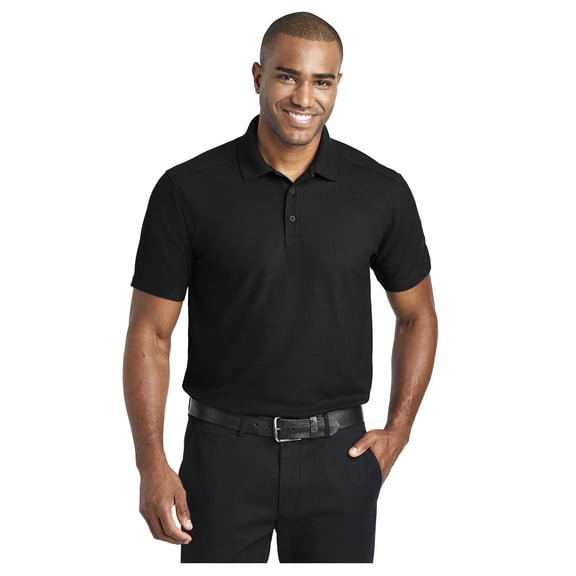 Port Authority Men's Short Sleeve EZPerformance Pique Edery Day Polo Shirt Black K600 S