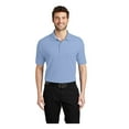 thumbnail image 1 of Port Authority Men's Silk Touch Classic Comfortable Polo Shirt Light Blue X-Small, 1 of 3
