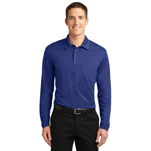 Port Authority Men's Silk Touch Performance Long Sleeve Polo. K540LS