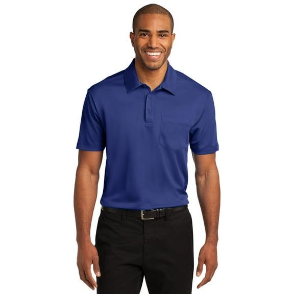 Port Authority Men's Silk Touch Performance Short Sleeve Pocket Polo