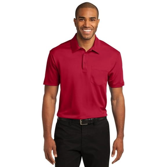 Port Authority Men's Silk Touch Performance Short Sleeve Pocket Polo
