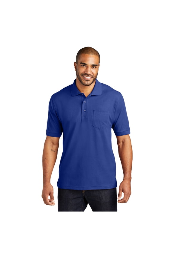 Men's Silk Touch Polo Shirt With Pocket Royal X-Large