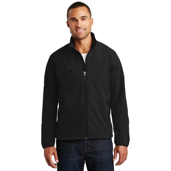 Port Authority Men's Waterproof Zipper Soft Shell Jacket_Black_XXX-Large