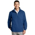 thumbnail image 1 of Port Authority Mens Chest Pocket 1/2-Zip Wind Jacket. J703, 1 of 2