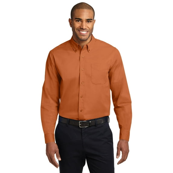 Port Authority Mens Extended Long Sleeve Easy Care Shirt