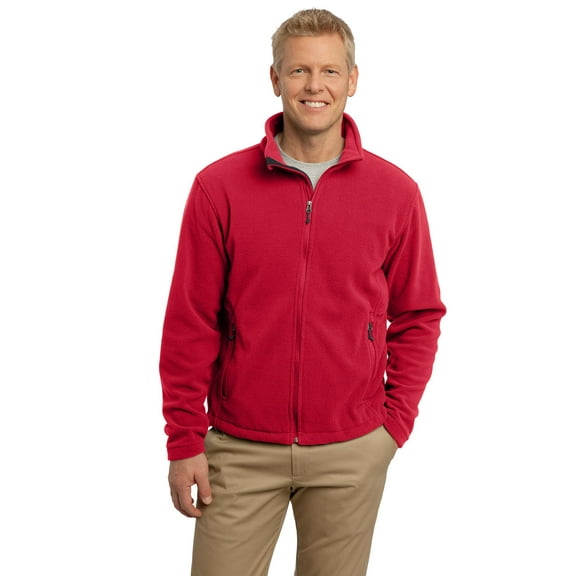 Port Authority Mens Long Sleeve Front Zip Value Fleece Jacket. F217