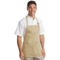 Port Authority Mens Medium Length Apron with Pouch Pockets