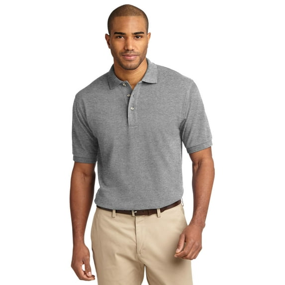 Port Authority Mens Pique Knit Polo X-Small Oxford