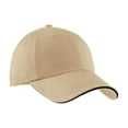 thumbnail image 1 of Port Authority Mens Sandwich Bill Cap with Striped Closure, 1 of 4