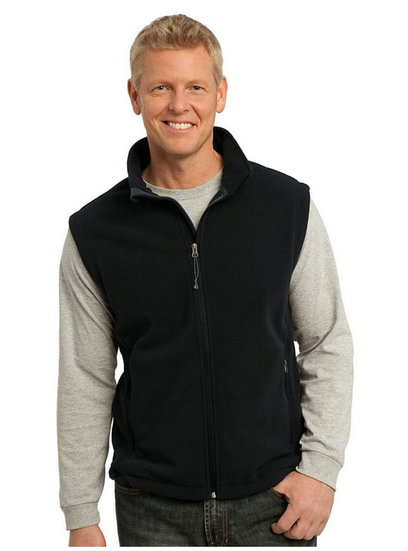 Mens Super Soft Fleece Adjustable Vest
