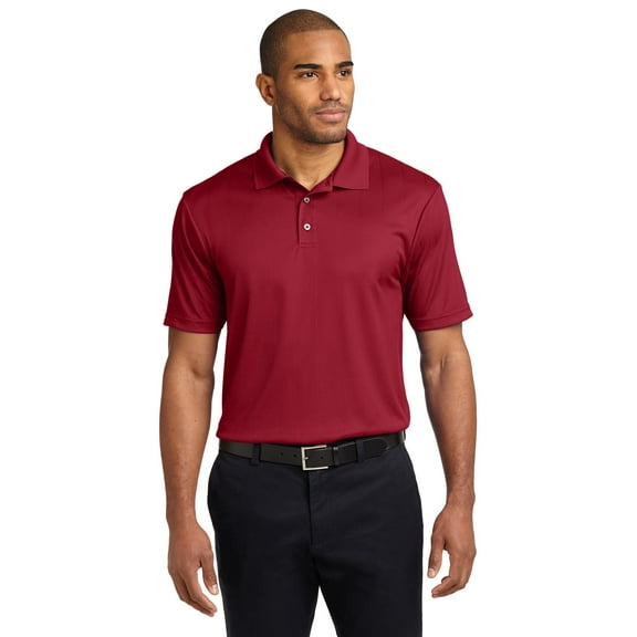Port Authority Performance Fine Jacquard Polo (K528) Rich Red, XL
