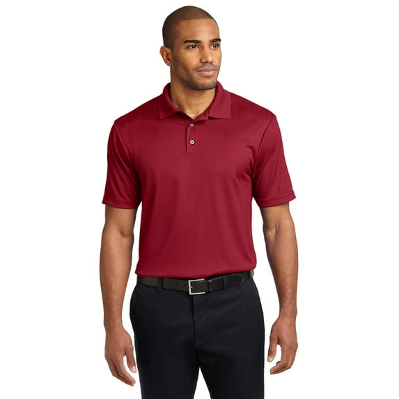Port Authority Performance Fine Jacquard Polo-L (Rich Red)