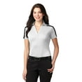 thumbnail image 1 of Port Authority Performance Stripe Polo (L547) White/Black, S, 1 of 2