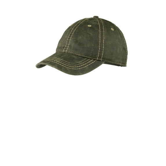 Port Authority Pigment Print Distressed Cap-One Size (Olive)