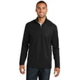 thumbnail image 1 of Port Authority Pinpoint Mesh 1/2 Zip-4XL (Black), 1 of 6
