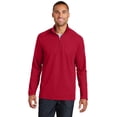 thumbnail image 1 of Port Authority Pinpoint Mesh 1/2 Zip-M (Rich Red), 1 of 6
