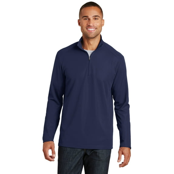 Port Authority Pinpoint Mesh 1/2 Zip-S (True Navy)