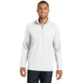 thumbnail image 1 of Port Authority Pinpoint Mesh 1/2 Zip-XL (White), 1 of 6