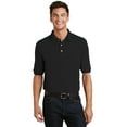 thumbnail image 1 of Port Authority Pique Knit Polo with Pocket (K420P) Black, 2XL, 1 of 2