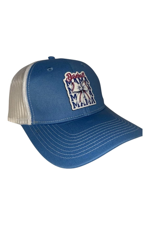 Ponytail Cap with Full Color Baseball patch