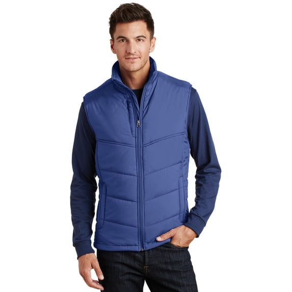 Port Authority Puffy Vest-3XL (Mediterranean Blue/Black)