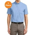 thumbnail image 1 of Port Authority S508 Short Sleeve Easy Care Shirt, Light Blue/Light Stone, XL, Mens Casual Button Down Shirts, 1 of 1