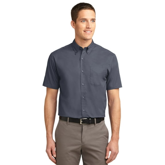 Port Authority S508 Short Sleeve Easy Care Shirt, Mens Casual Button Down Shirts