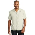 thumbnail image 1 of Port Authority S535 Easy Care Camp Shirt , Ivory, 4XL, Big and Tall Dress Shirts, 1 of 5