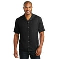 thumbnail image 1 of Port Authority S535 Mens Easy Care Camp Shirt, Black - 2XL, 1 of 5