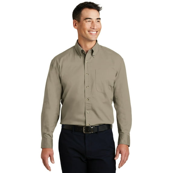 Port Authority S600T Long Sleeve Twill Shirt, Mens Dress Shirts