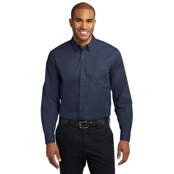 Port Authority S608 Long Sleeve Easy Care Shirt, Mens Casual Button Down Shirts
