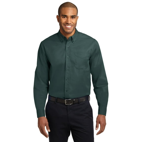Port Authority S608 Long Sleeve Easy Care Shirt, Mens Casual Button Down Shirts