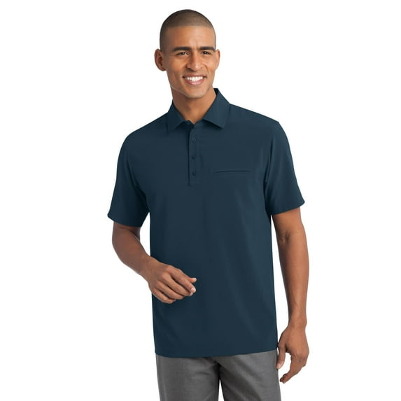 Port Authority Men's Ultra Stretch Pocket Polo Shirt