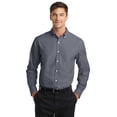 thumbnail image 1 of Port Authority S658 SuperPro Oxford Shirt , Black, 3XL, 1 of 6