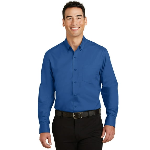 Port Authority S663 Twill Shirt, Mens Casual Button Down Shirts