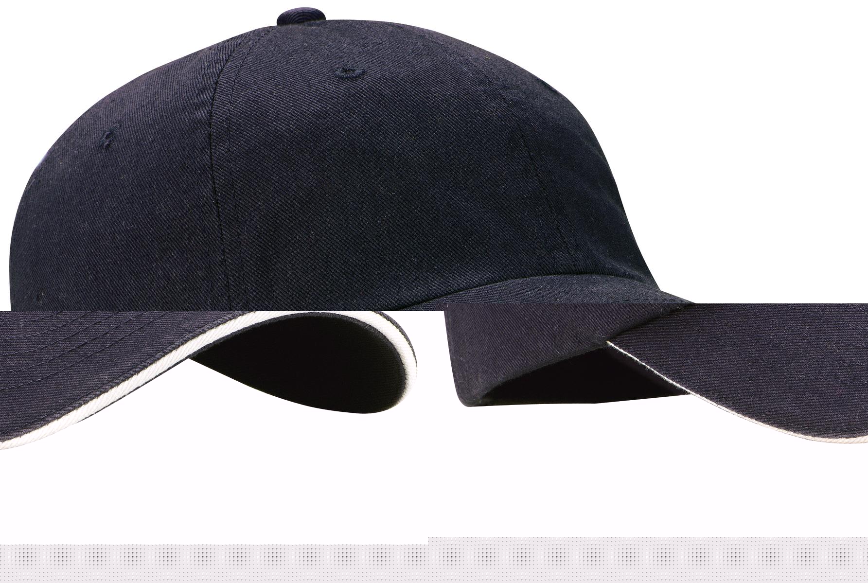 thumbnail image 1 of Port Authority Sandwich Bill Cap with Striped Closure-One Size (Classic Navy/ White), 1 of 3