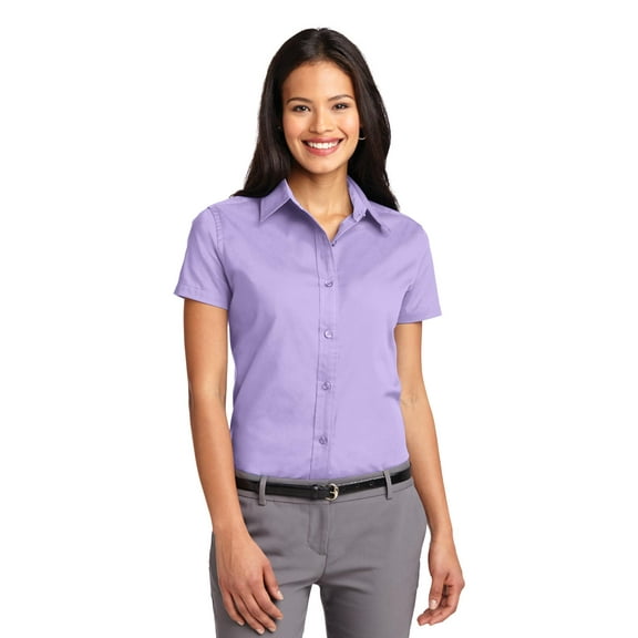 Port Authority Short Sleeve Shirt (L508) Bright Lavender, 3XL