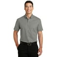 thumbnail image 1 of Port Authority Short Sleeve SuperPro Twill Shirt-2XL (Monument Grey), 1 of 6