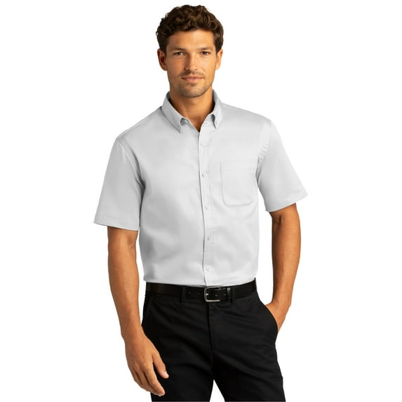 Port Authority Short Sleeve Superpro React Twill Shirt