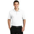 thumbnail image 1 of Port Authority Silk Touch Interlock Performance Polo-2XL (White), 1 of 6