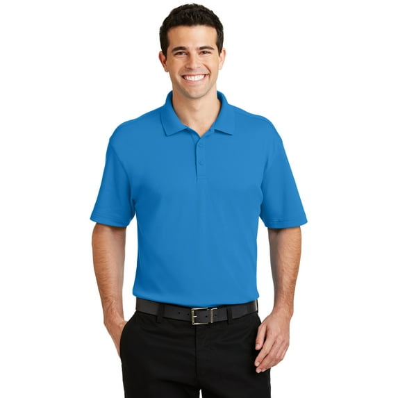 Port Authority Silk Touch Interlock Performance Polo-3XL (Brilliant Blue)