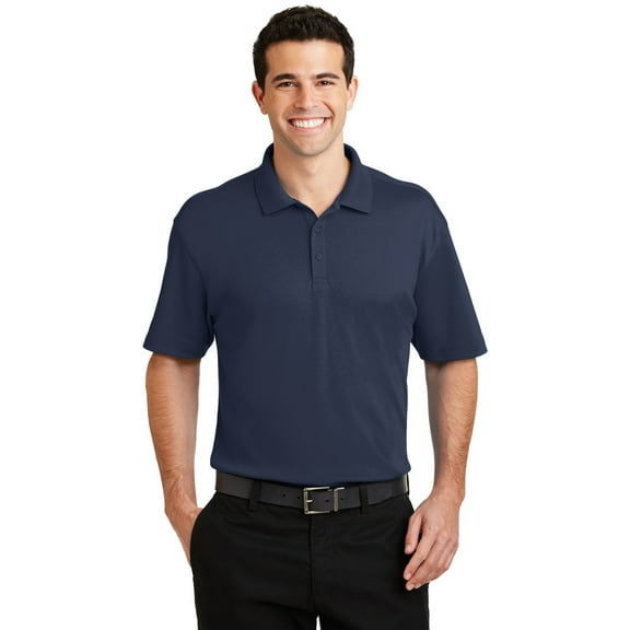 Port Authority Silk Touch Interlock Performance Polo-4XL (Navy)
