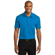 Port Authority Silk Touch Performance Pocket Polo-L (Brilliant Blue)