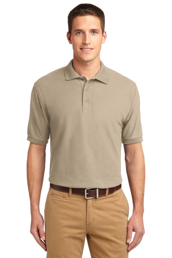 K500 Silk Touch Polo, Stone, L